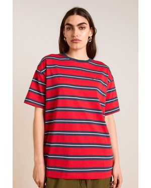 Damson Madder Ariel Boyfriend T-Shirt - Red