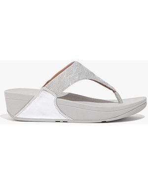 Fitflop Lulu Glitz Toe Post Sandal - Metallic