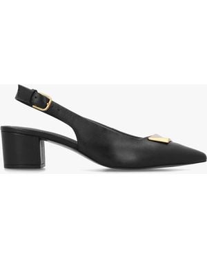 Radley Bliss Crescent Block Heeled Sling Backs - White