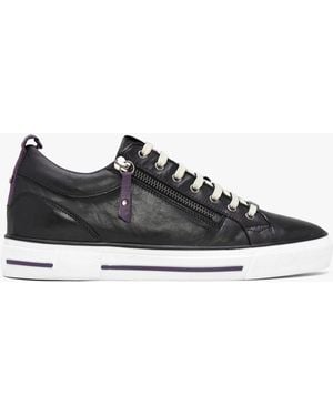 Moda In Pelle Brayleigh Black Leather Trainers