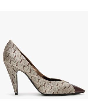 Saint Laurent Lola 95 Pump - White