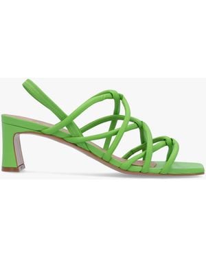 Daniel Sanuma Mini Pillow Strap Heeled Sandals - Green
