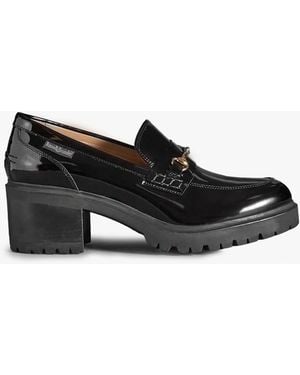 Russell & Bromley Brewster Mid Heel Snaffle Loafers - Black