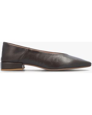 Daniel Saria Square Toe Ballet Court Shoes - Grey