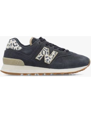 New Balance 574 Phantom Sea Salt Trainers - Blue