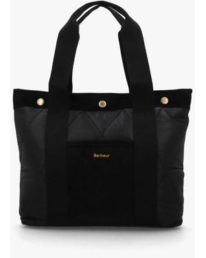 Barbour Healy Quilted Tote Bag - Black