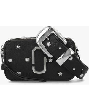 Marc Jacobs The Snapshot Mini Icon Studs Multi Leather Camera Bag - Black