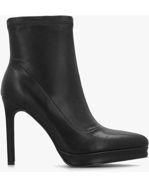 Daniel Ranny Vegan Platform High Heel Ankle Boots - Black