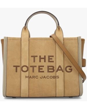Marc Jacobs The Suede Medium Sahara Tote Bag - Metallic
