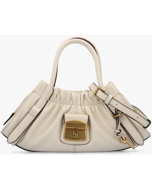 Marc Jacobs The Cristina Small Ivory Leather Satchel Bag - Natural