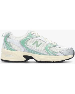 New Balance U530 Metallic Mosaic Trainers - White