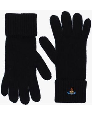 Vivienne Westwood Sporty Wool Gloves - Black