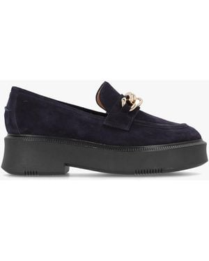 Daniel Chunky Link Chain Loafers - Blue