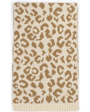 Moda In Pelle Cleo Leopard Print Scarf - Natural