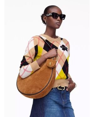Marc Jacobs The Suede Large Dual Copper Hobo Bag - Blue