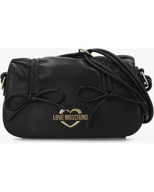 Love Moschino Softy Bow Shoulder Bag - Black