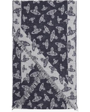 Vivienne Westwood Two Point Orb Scarf - Grey