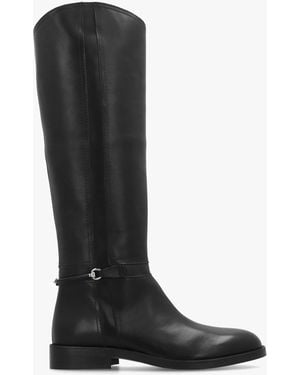 Daniel Neve Ankle Strap Riding Boots - Black