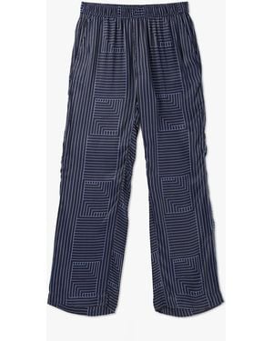 Levete Room Lroom Dea Geometric Print Trousers - Blue