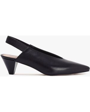 Daniel Sani Pointed Almond Toe Heeled Sling Backs - Blue
