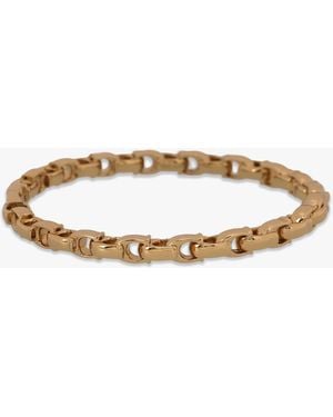 COACH Signature Chain Hinged Bangle - White