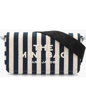 Marc Jacobs The Stripe Canvas Mini Sea Multi Cross-Body Bag - Black