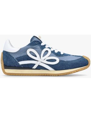 Daniel Movie Denim & Nylon Runner Trainers - Blue