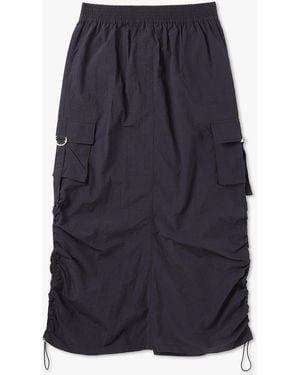 Levete Room Lroom Dallas Cargo Skirt With Drawstring - Blue