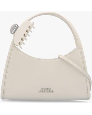 Marc Jacobs The Glam Claw Clip Cotton Cross-Body Bag - White