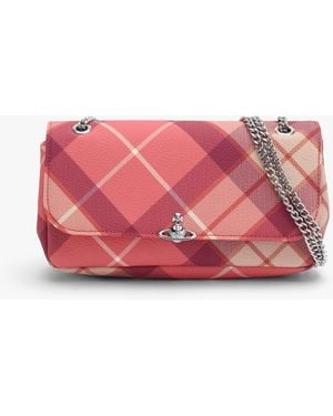 Vivienne Westwood Chain Fraser Cross-Body Purse Bag - Pink