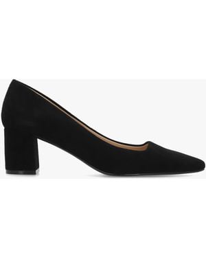 Daniel Easton Block Heel Court Shoes - Black