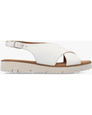 Daniel Livia Cross Strap Sandals - White
