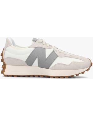 New Balance 327 & Suede Trainers - White