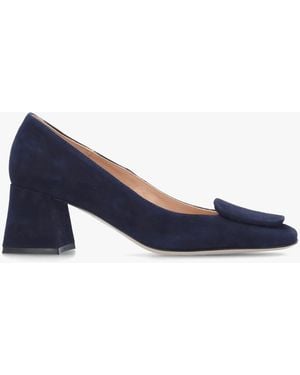 Daniel Nessie Block Heel Court Shoes - Blue
