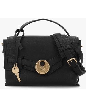 Love Moschino Padlock Top Handle Cross-Body Bag - Black