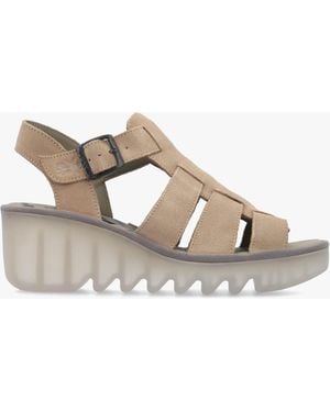 Fly London Baic Lattice Wedge Sandals - Multicolour
