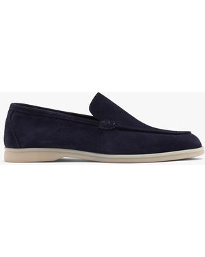 Daniel Men's Soro Navy Suede Loafers - Blue