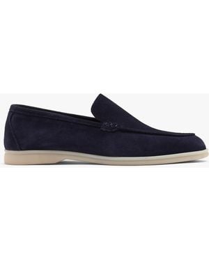 Daniel Men's Soro Navy Suede Loafers - Blue