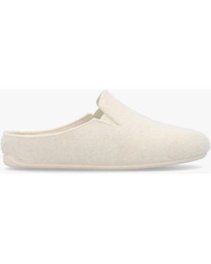 Daniel Helter Cream Wool Mule Slippers - White