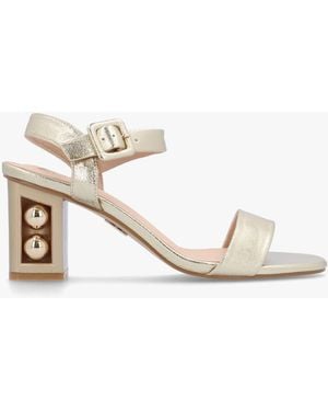 Moda In Pelle Sandypearl Leather Heeled Sandals - White