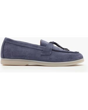 Daniel Siani Blue Suede Loafers