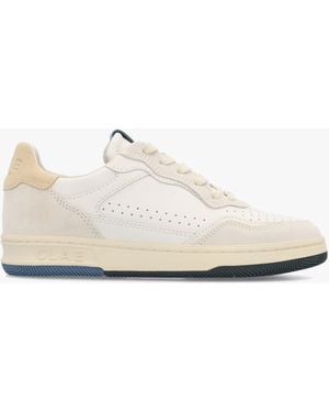 CLAE Haywood Off Pebbled Trainers - White