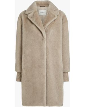 Beaumont Organic Nilla Chinchilla Faux Fur Coat - Natural
