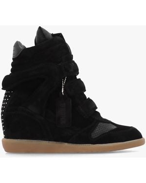 Bronx Jae-Yy High Top Wedge Trainers - Black