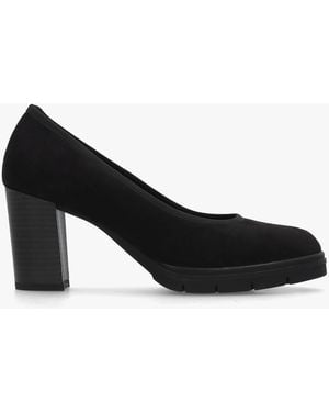 Daniel Carrie Block Heel Court Shoes - Black