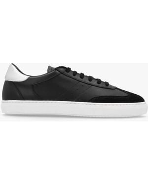 Daniel Thamby Black Leather Low Profile Trainers