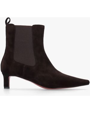 Daniel Sanctuary Low Heel Chelsea Boots - Brown