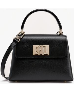 Furla Mini 1927 Top Handle Cross-Body Bag - Black