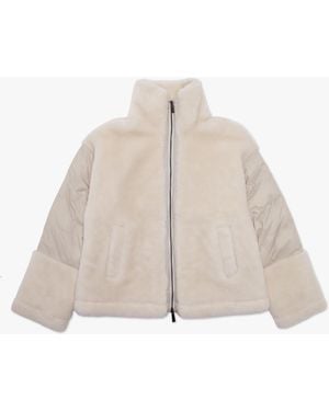 Oakwood Orma Cream Wool & Nylon Jacket - Natural