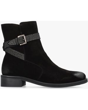 Moda In Pelle Panazol Studded Strap Ankle Boots - Black